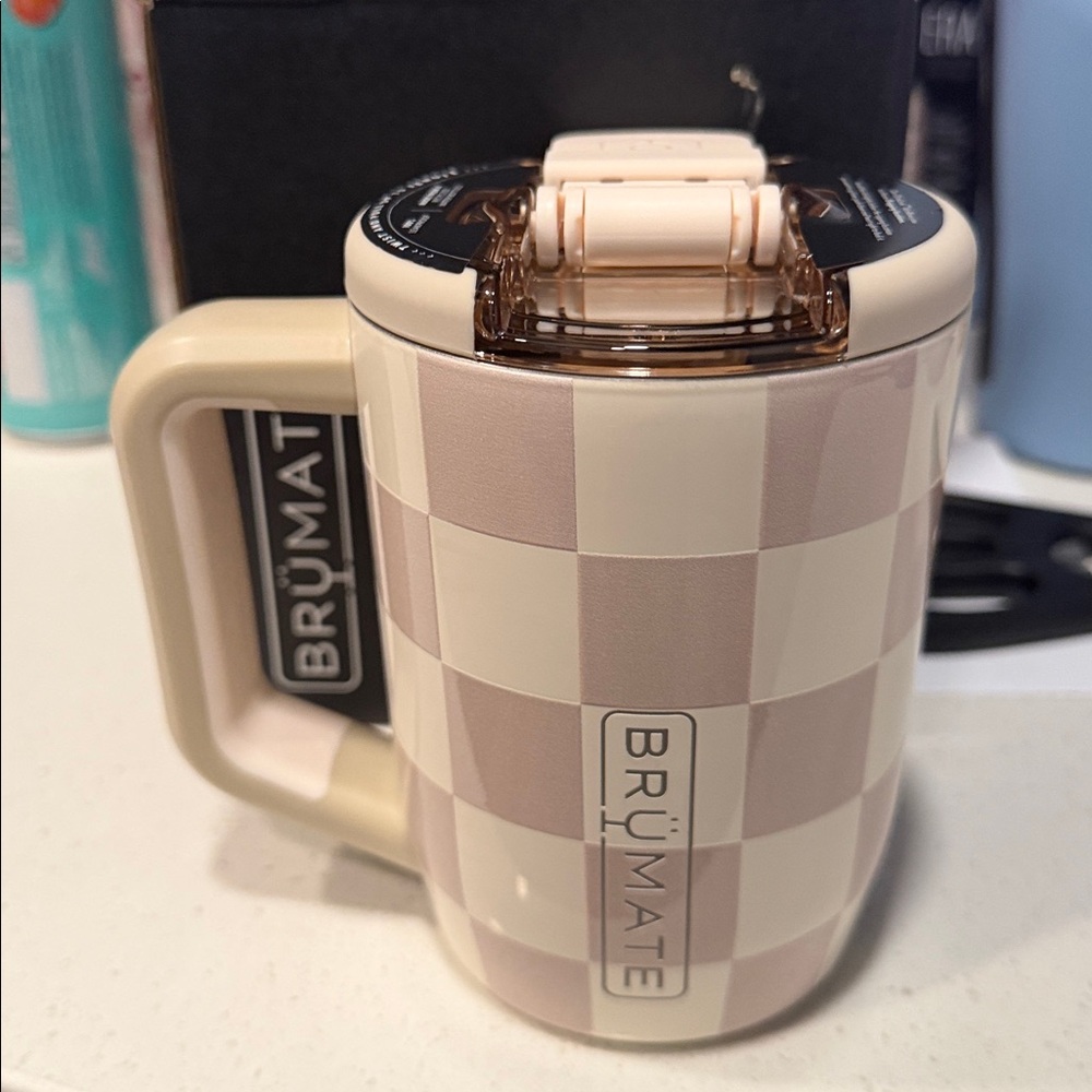 BruMate Müv 15oz in Limited Edition Tan Checkered! New!